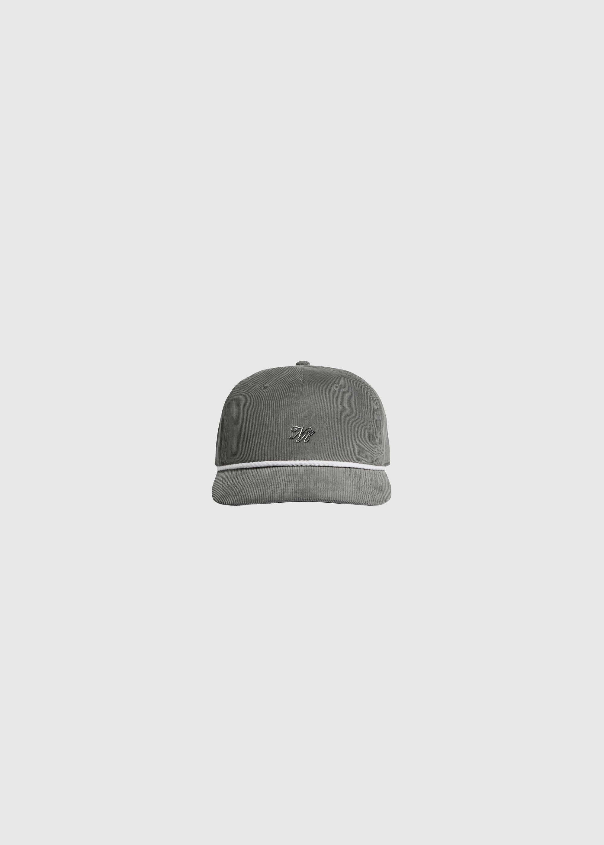 EMBLEMED ROPE CAP GREY