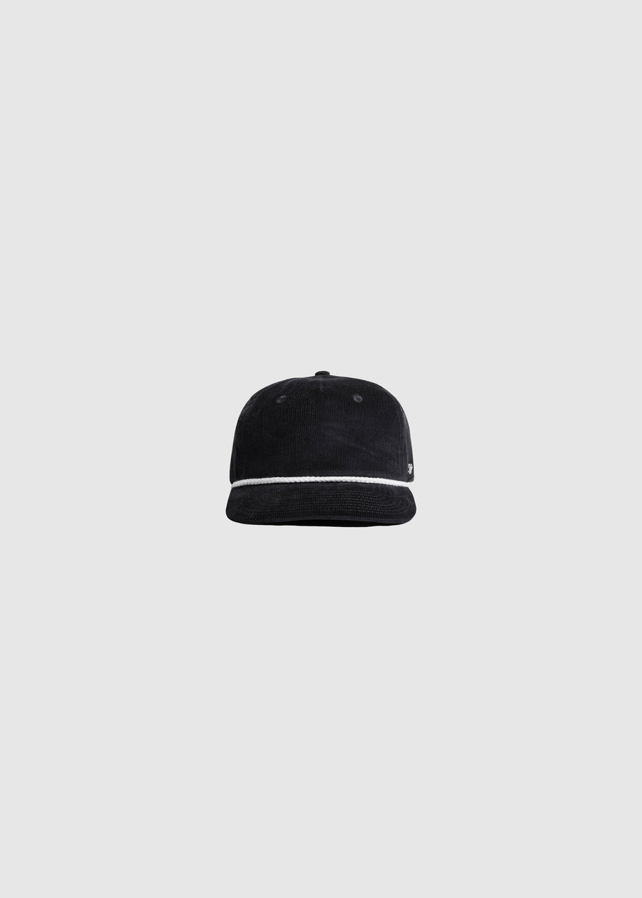 EMBLEMED ROPE CAP | BLACK