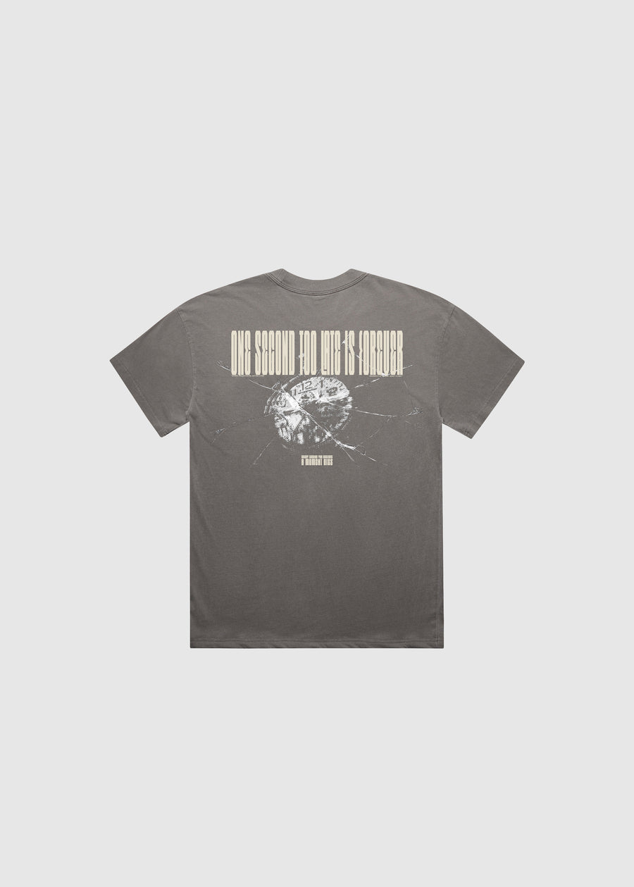 DYING MOMENT TEE | FADED GREY